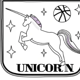 Unicorne platine basketball