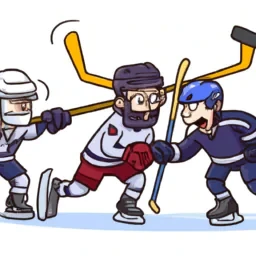 Eelis lithovius playing ice hockey