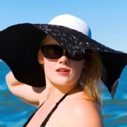 Une femme on bikini