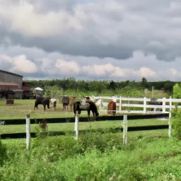 Un Ranch avec chevaux