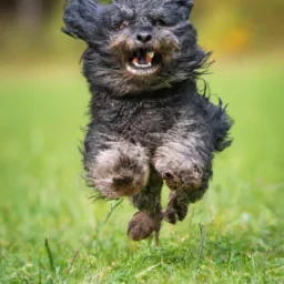 Vippet hund run and jump