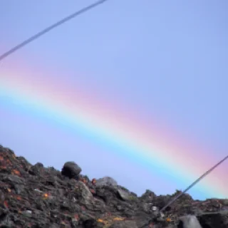 Un caca arc en ciel