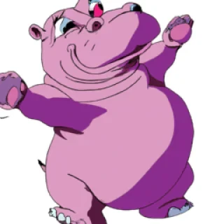A hippo dancing