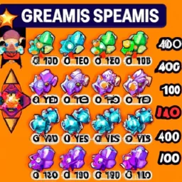 Des gems dans Brawl star 850000