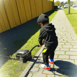 Un enfant tu tiens le monde qui dégouline de pétrole et en proie à la guerre